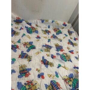 Dream On Me Quilted Baby Blanket 35x45 White Bear Bunny Balloon Kids